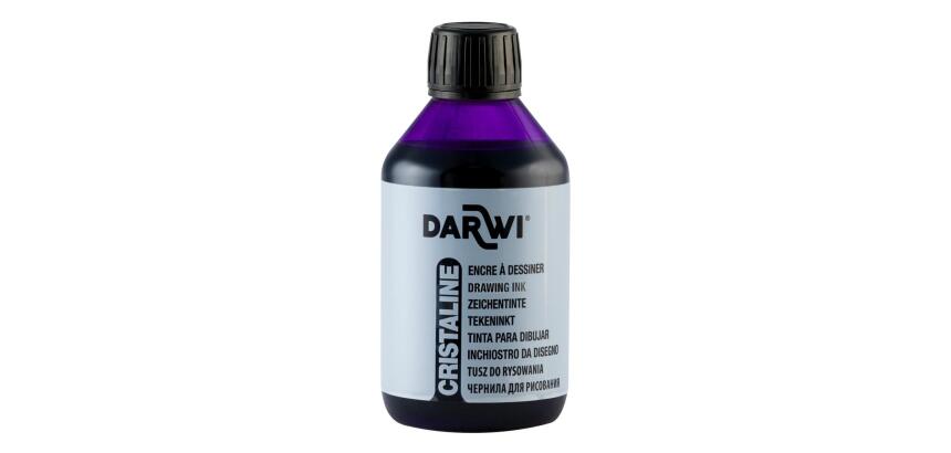 DARWI Flacon de 250 ml d'Encre à Dessiner - Violet
