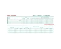 Boekhoudingsregister Financieel dagboek - Nederlandstalig - ingebonden - 80 blad