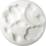 Cernit moule en silicone ø 7 cm Nuages - Blanc