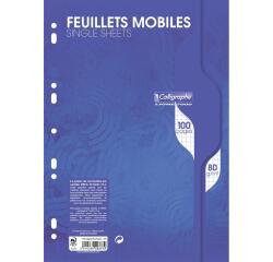 Feuillets mobiles sous film 7000 A4 100 pages perforées petits carreaux 80 g