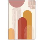 Terracotta, Cahier cousu fil A4 21x29,7 cm, 96 pages, ligné et marge, ass.