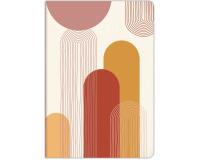 Terracotta, Cahier cousu fil A4 21x29,7 cm, 96 pages, ligné et marge, ass.