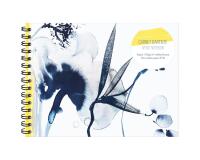 Inkebana, Carnet d'artiste reliure intégrale A5-paysage 21 x 14,8 cm, 30 feuilles de papier dessin blanc multitechniques 180g - Multicolore