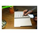 Addressbook Rhodiactive 90g reliure intégrale A5 160 pages pré-imprimé non micropreforé + poche - Noir