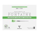 Fontaine Extra Blanc Grain Torchon bloc collé 4 côtés 12F 46x61cm 300g