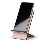 Rhodiarama support pour téléphone mobile simili cuir italien 13x8x8,5 cm - Touche de rose