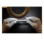 Stylo en métal précieux, corps et attributs palladium brossés, plume F