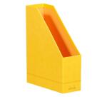 Rhodiarama porte-revues simili cuir italien 10x25x31 cm - Jonquille