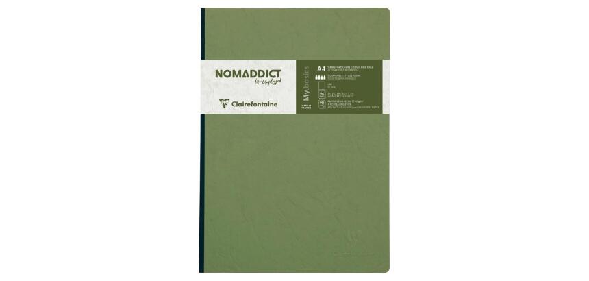 Clairefontaine Nomaddict Notebook - A4 - Plain - 96 Sheets - 90gsm - Clothbound