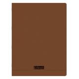 Cahier piqué 8000 POLYPRO 24x32 cm 192 pages grands carreaux 90 g - Marron