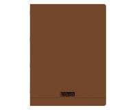 Cahier piqué 8000 POLYPRO 24x32 cm 192 pages grands carreaux 90 g - Marron