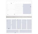 Adolie, Bloc planner reliure intégrale en-tête 22x14 cm 53 feuillets imprimés