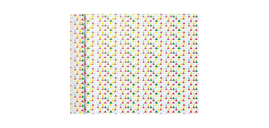 Pap.80g, Tiny Rolls 5x0,35m, Triangles - Rose