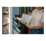 Reversebook Rhodiactive 90g reliure intégrale 21x21 cm 160 pages petits carreaux 5x5 microperforé non perforé - Noir
