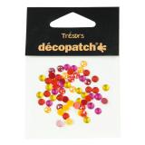 Sachet 60 cabochons 0,5cm - jaune/orange - Jaune