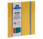 Carnet Iderama 220x170, 192 pages lignées - Jaune