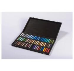 Coffret bois 72 Pastels - Marine