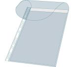 Estuche Exacompta de 5 fundas para mini CD y disquetes PVC alta calidad 14x100º - A4 - Incoloro