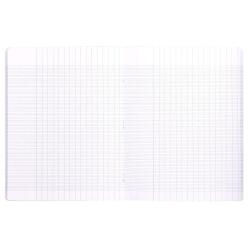 Cahier piqué Mimesys 24x32cm 96 pages grands carreaux couverture polypropylène