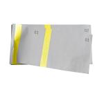 Nummerboekjes met 100 blad met dubbele nummering en gekleurde band - 6 ,6x13,5cm