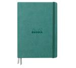 Rhodiarama Goalbook Creation rembordé rigide A5 100p papier lavis technique blanc uni 200g avec élastique - Eau