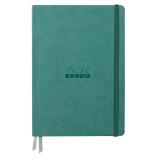 Rhodiarama Goalbook Creation rembordé rigide A5 100p papier lavis technique blanc uni 200g avec élastique - Eau