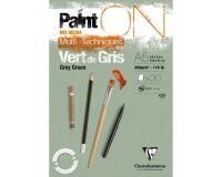 PaintON Vert de Gris bloc collé 30F A5 250g - Vert de gris