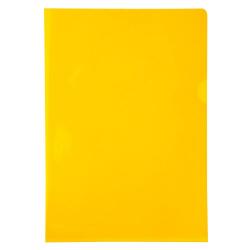 Pk 100 Cut Flush Fldr PVC A4 0.13mm Ast - Yellow