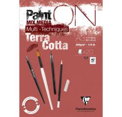 Bloc PaintON TERRACOTTA collé A3 20F