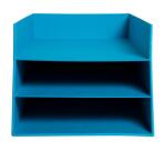 Letter tray w.3 levels Teksto purple