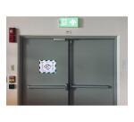 Pochette d'affichage magnétique de sécurité A4 - Blanc/vert