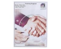 Sachet de 10 étuis de protection simple PVC lisse 20/100e - A5 - Cristal