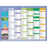 Calendrier illustré Tourisme 29,5 x 22 cm Semestriel 2026