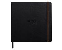 Rhodia Touch Mixed Media Book, papier Paint'On extra-blanc 250g - 15x15 cm, 40 pages - Noir