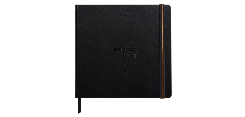 Rhodia Touch Mixed Media Book, papier Paint'On extra-blanc 250g - 15x15 cm, 40 pages - Noir