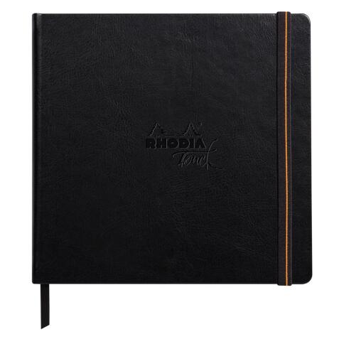 Rhodia Touch Mixed Media Book, papier Paint'On extra-blanc 250g - 15x15 cm, 40 pages - Noir