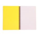 Inkebana, Carnet reliure intégrale A5 14,8x21 cm, 120 pages, ligné, 3 intercalaires avec 6 poches, ass. - Multicolore