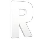 Lettre R 20,5cm - Blanc