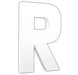 Lettre R 20,5cm - Blanc