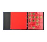 Classeur de collection pour 100 médailles souvenirs - 24,5x25 cm - Bleu marine