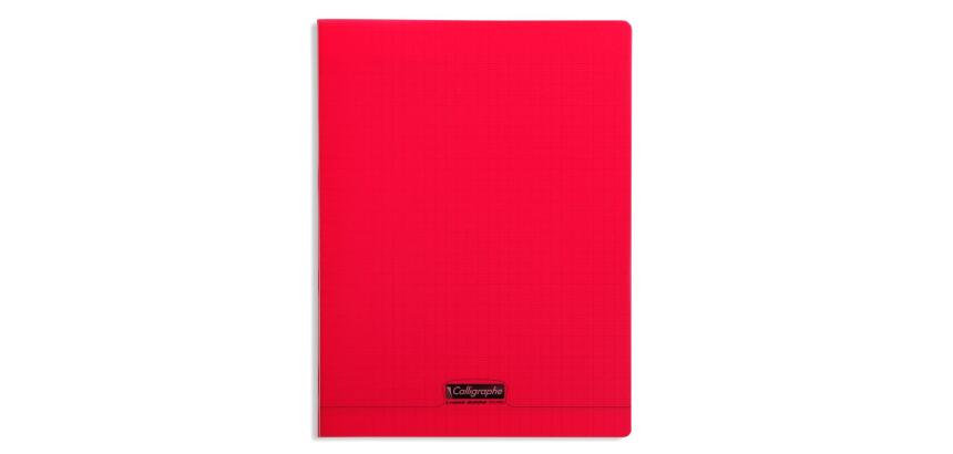 Clairefontaine Polypro Stapled Notebook, Seyes, Ligne 8000, 24x32cm, 24 Sheets, 90g - Red