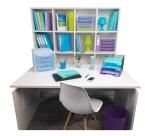 Papelera ECOBIN, 15 Litros + asas, 26,3 x26,3x33,5 cm - CHROMALINE (translucido)