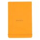 Rhodiarama Webnotepad rembordé rigide A5 192 pages ligné microperforé papier ivoire 90g fermeture élastique - Orange