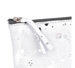 COSMICUIR DAIM Trousse plate 22x11cm - Argent