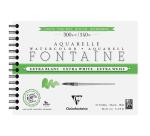 Fontaine Extra Blanc Grain Torchon album spiralé 12F 18x24cm 300g