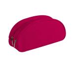 Trousse textile ovale 2 compartiments 22 x 8 x 10 cm, 4 couleurs assorties - Assortis