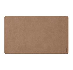Rhodiarama sous-main souple M (80x40 cm) simili cuir italien - étui kraft - Taupe