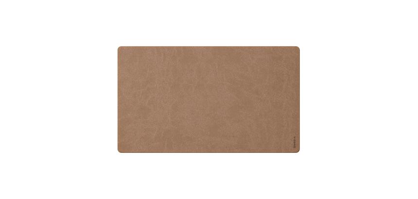 Rhodiarama sous-main souple M (80x40 cm) simili cuir italien - étui kraft - Taupe