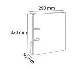 Classeur à levier cartonné Exacompta Prem'Touch papier marbre A4 - Dos 5 cm