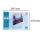 Porte-visuel mural horizontal A4 - Cristal